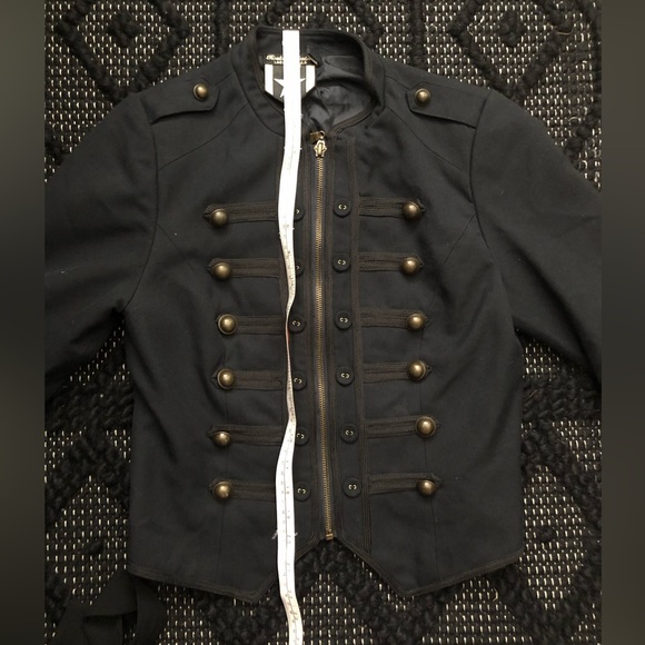 Military Style Button Jacket - Picture 6 of 9